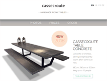 Tablet Screenshot of cassecroute.be